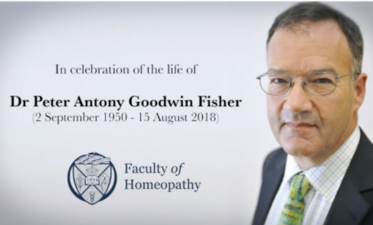 A memorial tribute to the late Dr Peter Fisher, Past President of the Faculty of Homeopathy who passed away on 15th August 2018