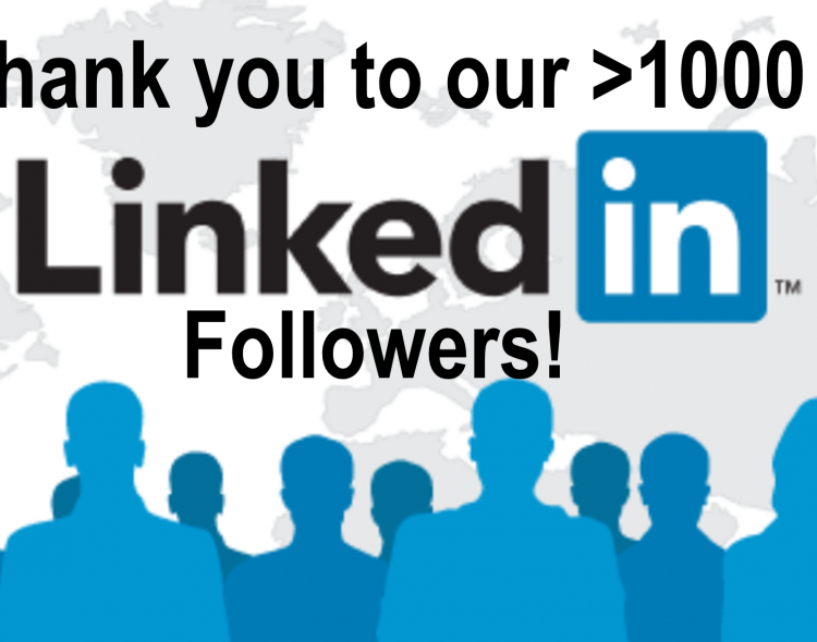 Linkedin milestone achieved >1000 Followers